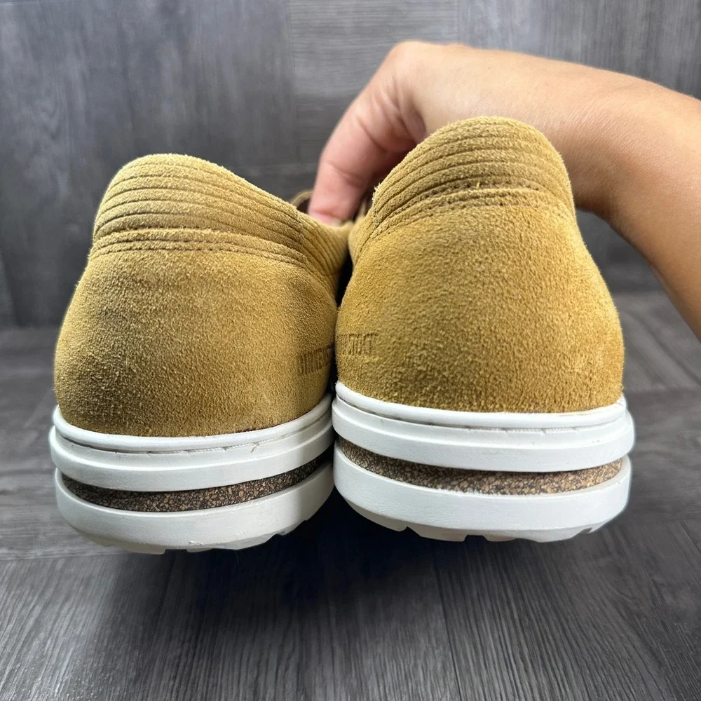 Birkenstock Oswego Slip On Mens 13 Mustard Yellow Corduroy Casual Sneaker NEW